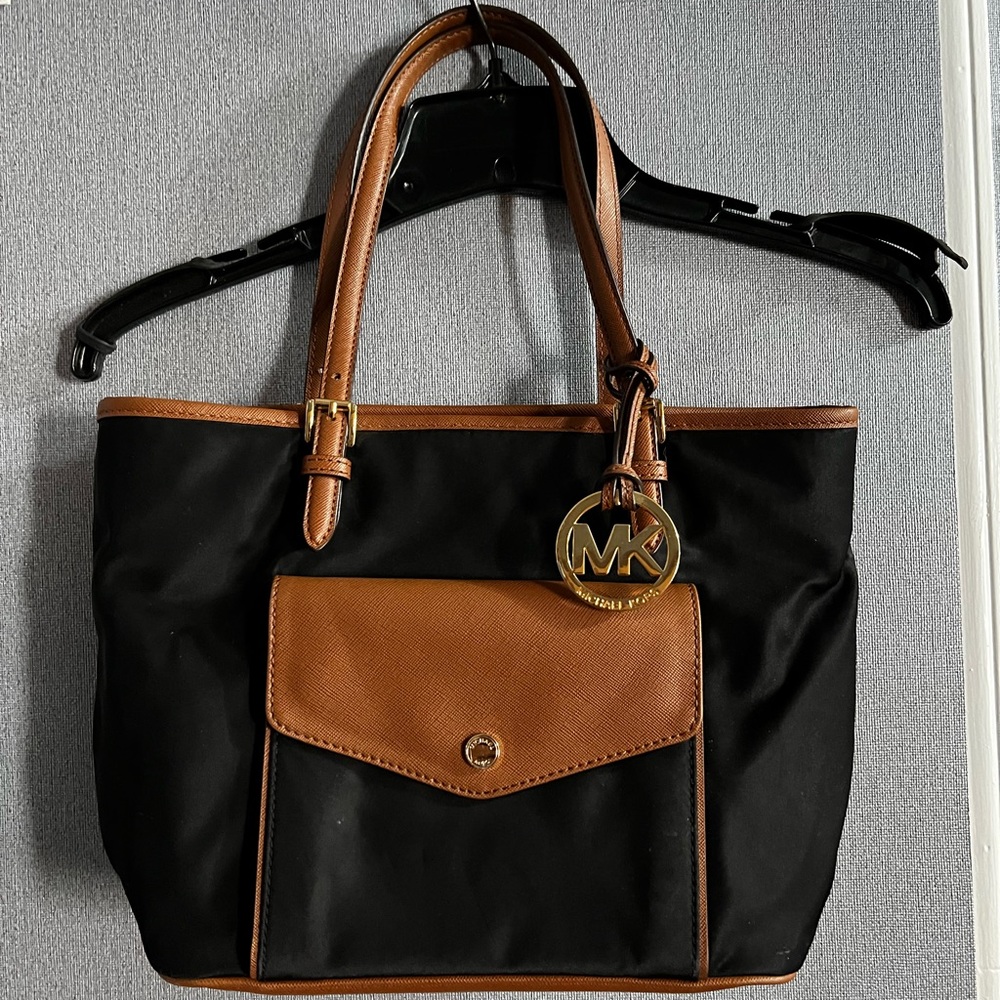 Michael Kors Black & Tan Bag - Like New